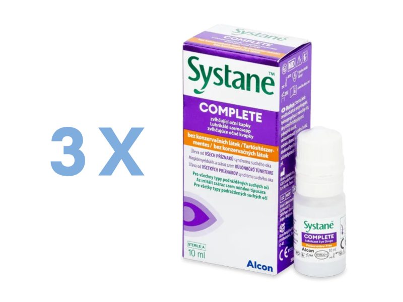 Systane Complete sans conservateur (3 x 10 ml)