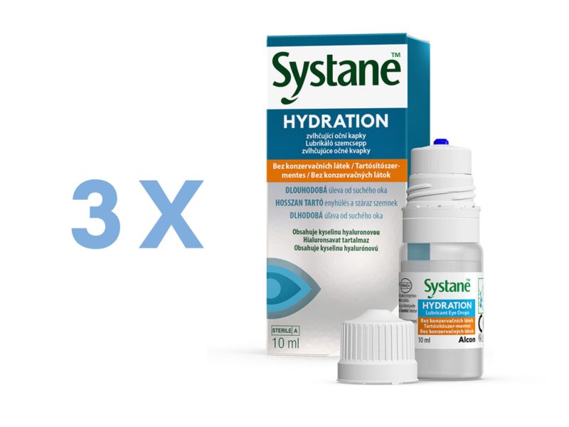 Systane Hydration sans conservateu (3 x 10 ml)