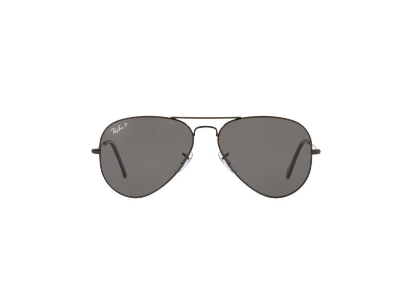 Couleur gris noir lunettes De soleil aviateur en métal pour