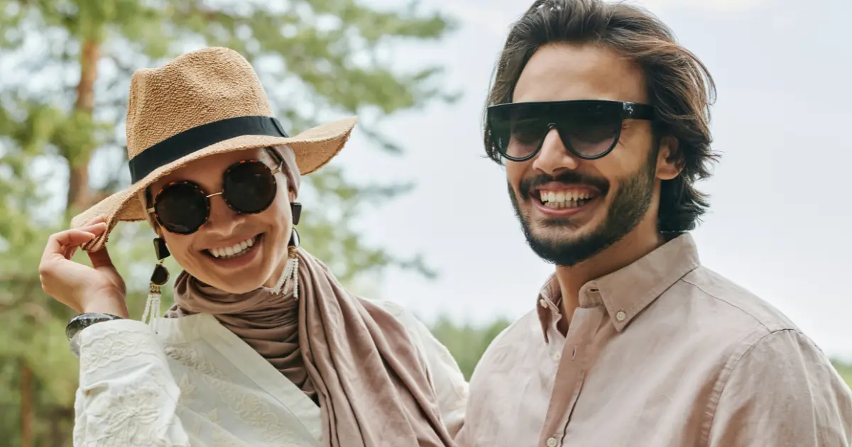 Lunettes de soleil par forme de visage