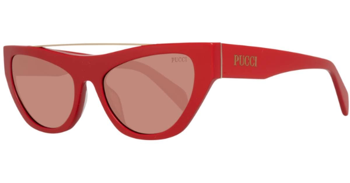 Lunettes de soleil rouges Emilio Pucci