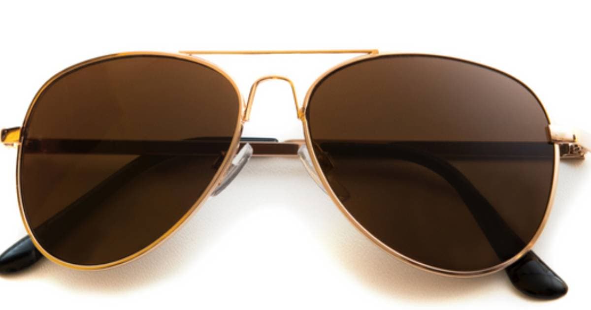 Lunettes de soleil pilote pour hommes