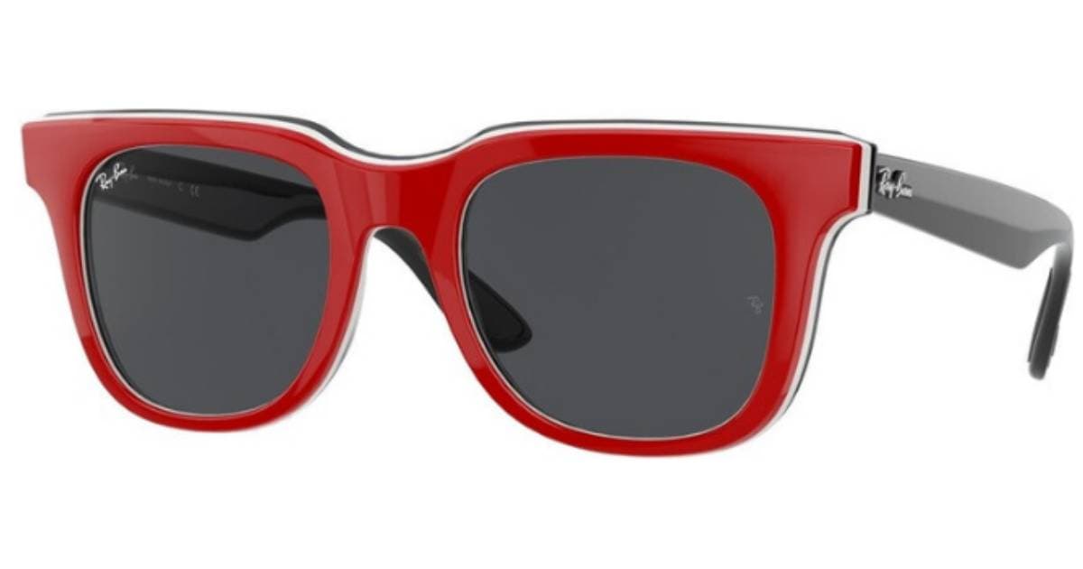 Lunettes de soleil rouges Ray Ban